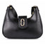 GLYPH Chic Black Genuine Cowhide Leather Shoulder Bag