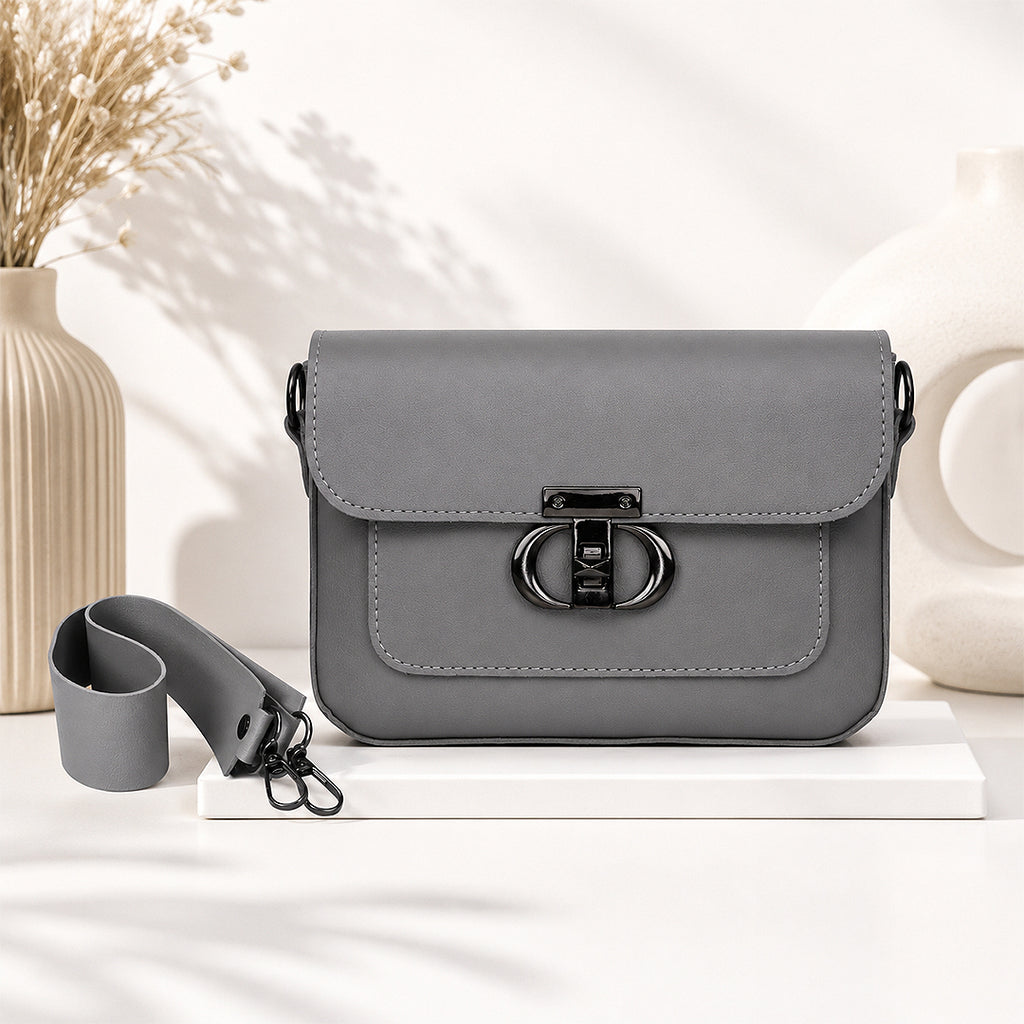 Mist Naqsh Sleek Grey Women's Shoulder Bag