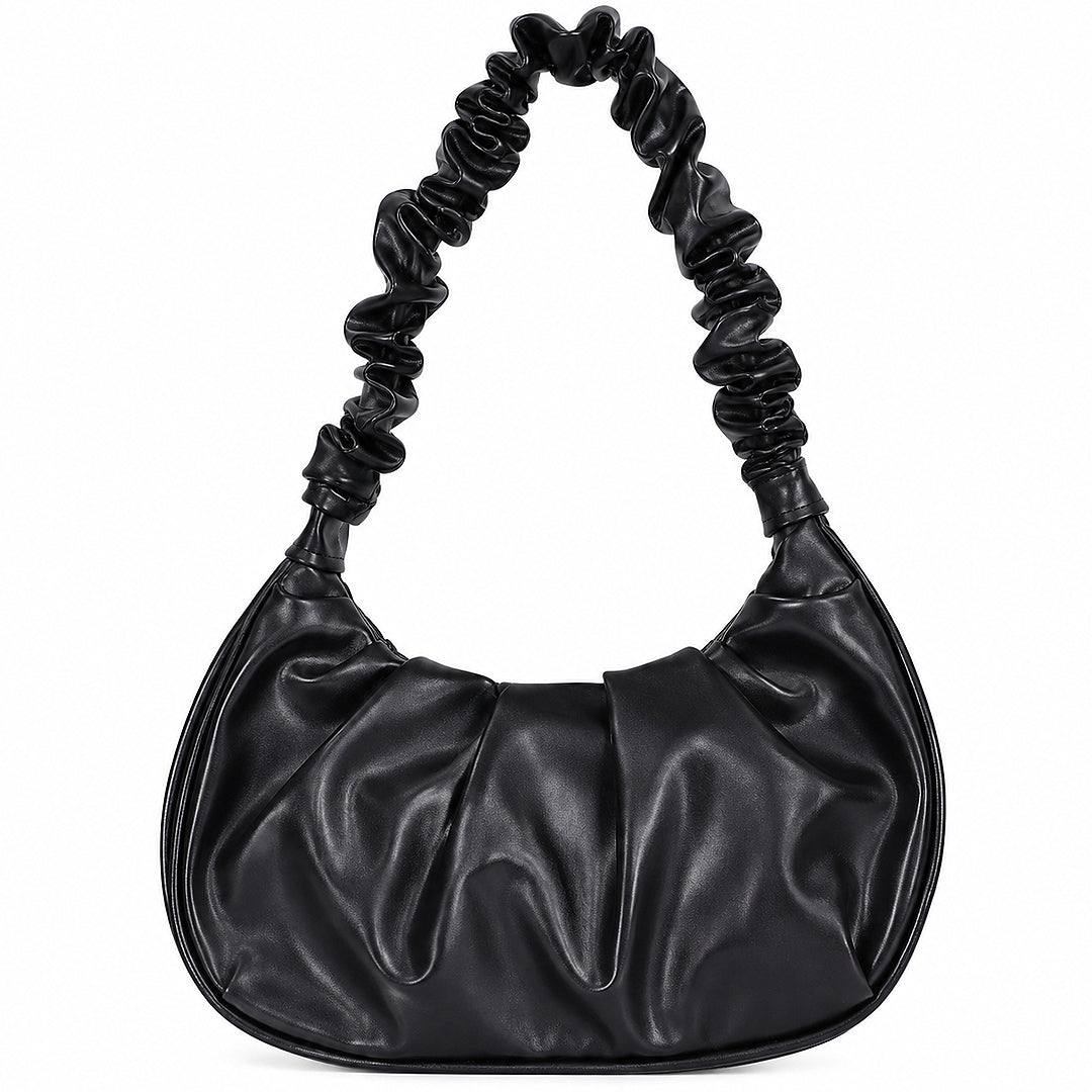 Luna Stylish Black JW PEI Gabbi Ruched Hobo Handbag
