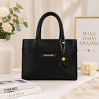 Black Top Handle Handbag | Naqsh – Stylish Floral Charm