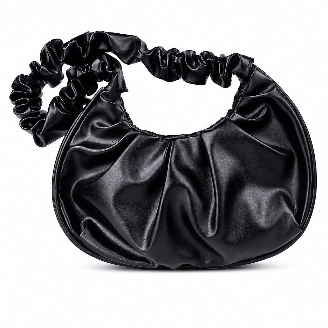 Luna Stylish Black JW PEI Gabbi Ruched Hobo Handbag