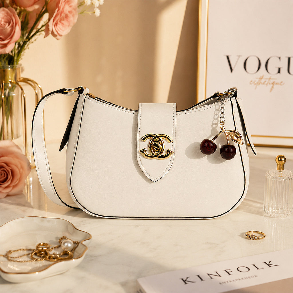 Naqsh Gleam Half Moon Handbag