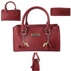 Harf Stylish Maroon Faux-Leather Handbag for Women