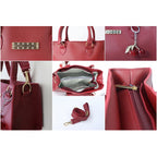Harf Stylish Maroon Faux-Leather Handbag for Women