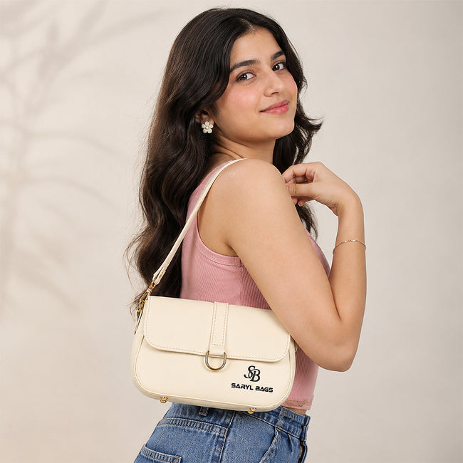 QUIET LUXE Off-White Saryl Bags Shoulder Bag Main Image