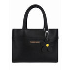 Black Top Handle Handbag | Naqsh – Stylish Floral Charm