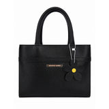Black Top Handle Handbag | Naqsh – Stylish Floral Charm