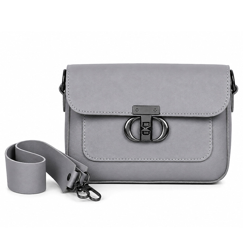 Mist Naqsh Sleek Grey Women's Shoulder Bag