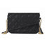 GILDED NAQSH Sleek Black Guess Meridian II Textured Flap Crossbody Bag